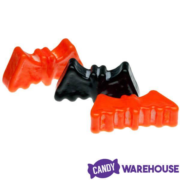 Orange & Black Candy Bats: 4LB Bag - Candy Warehouse