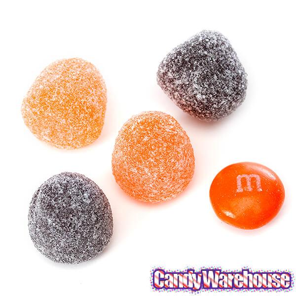 Orange and Black Mini Spiced Gumdrops Candy: 16-Ounce Tub - Candy Warehouse