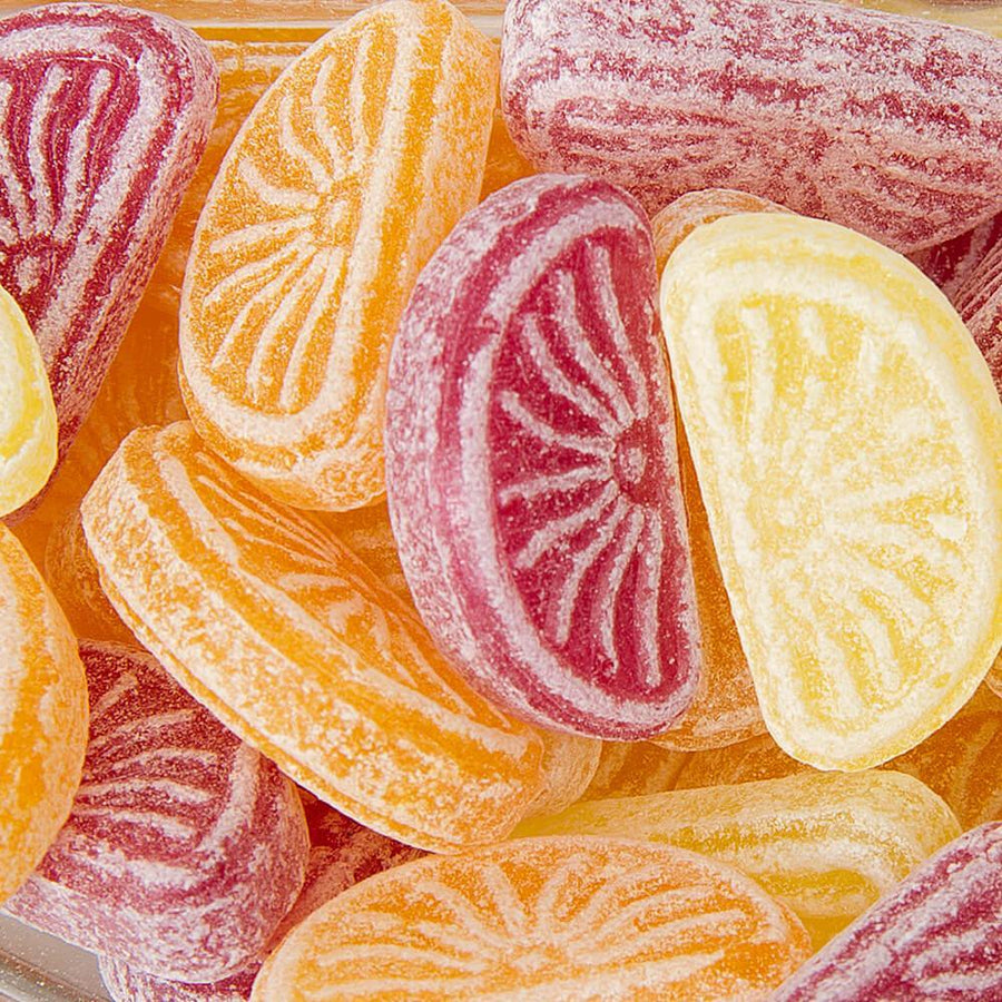 Orange and Lemon Hard Candy Fruit Slices: 5.29-Ounce Bag