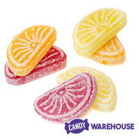 Orange and Lemon Hard Candy Fruit Slices: 5.29-Ounce Bag - Candy Warehouse
