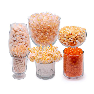 Orange Candy Bar Table Assortment - Candy Warehouse
