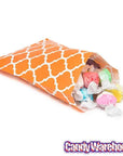 Orange Casablanca Pattern Candy Bags: 25-Piece Pack