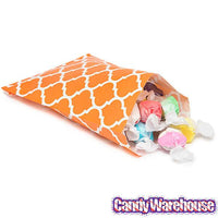 Orange Casablanca Pattern Candy Bags: 25-Piece Pack - Candy Warehouse