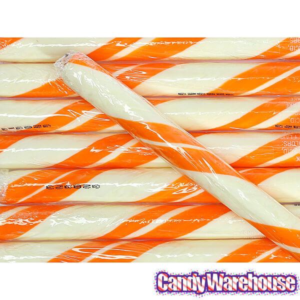 Orange Cream Hard Candy Sticks: 100-Piece Box - Candy Warehouse