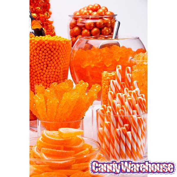 Orange Hard Candy Sticks: 100-Piece Box - Candy Warehouse