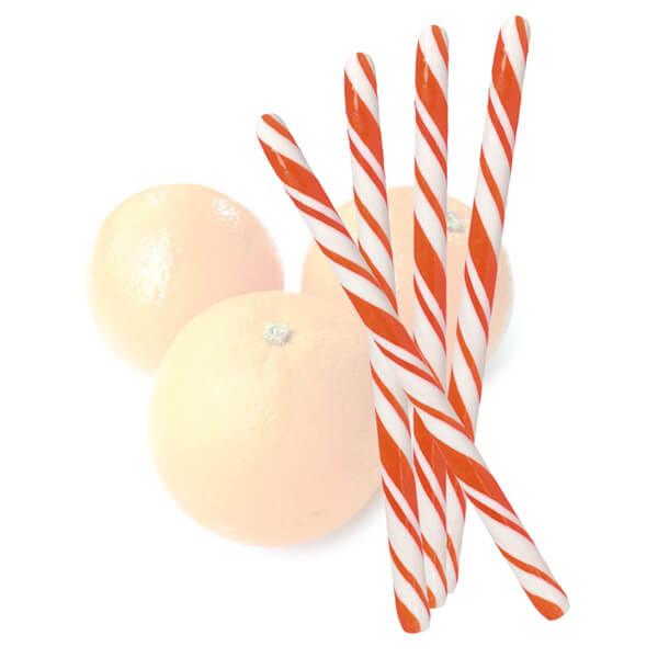 Orange Hard Candy Sticks: 100-Piece Box - Candy Warehouse