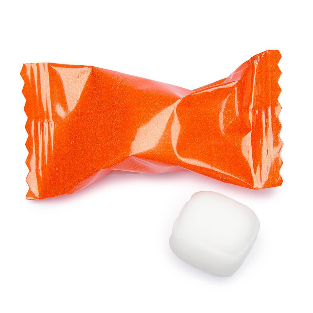Orange Wrapped Buttermint Creams: 300-Piece Case - Candy Warehouse