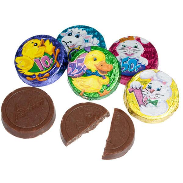 Palmer Bunny Munny Double Crisp Chocolate Coins: 4LB Bag - Candy Warehouse
