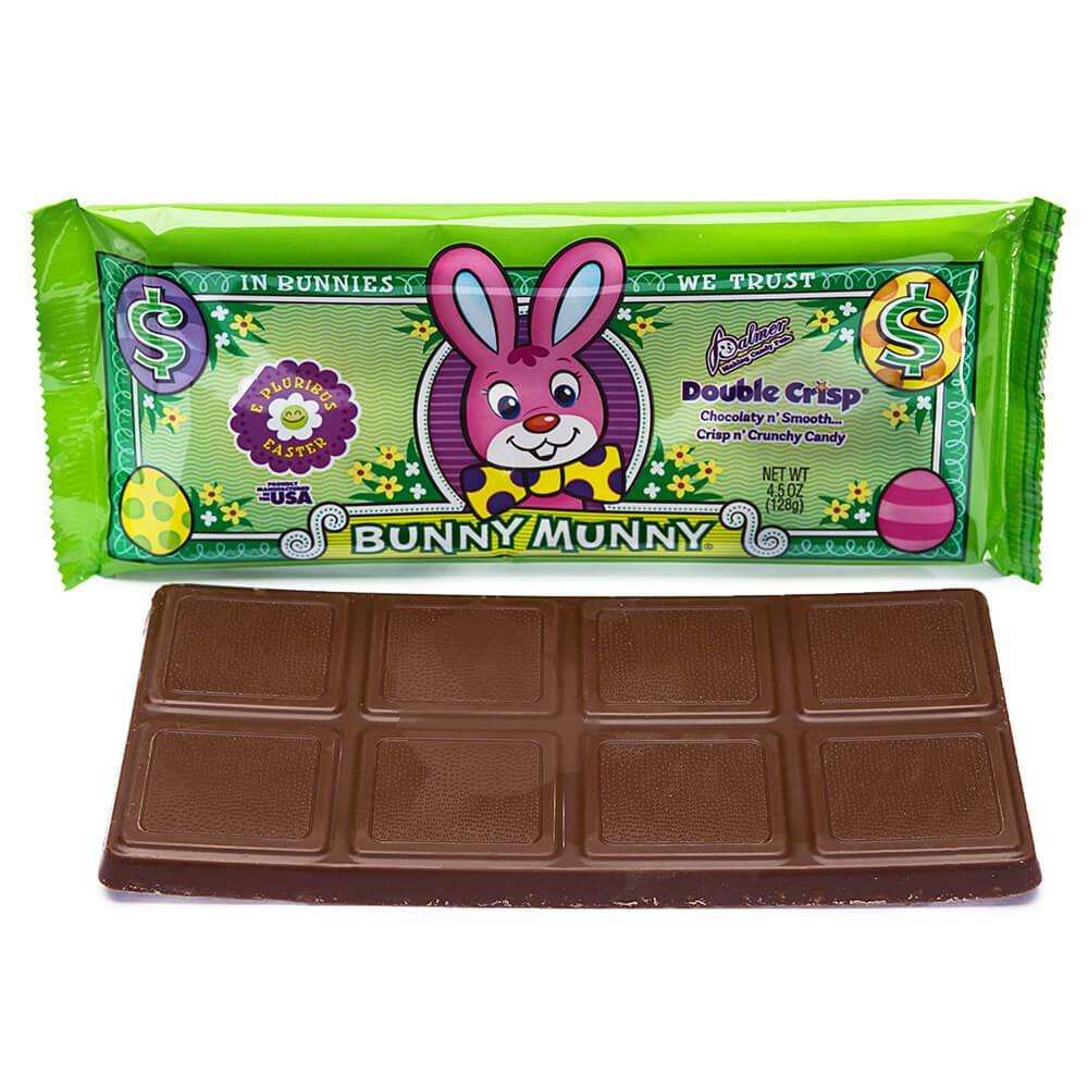 Palmer Bunny Munny Easter Chocolate Bars: 18-Piece Box - Candy Warehouse