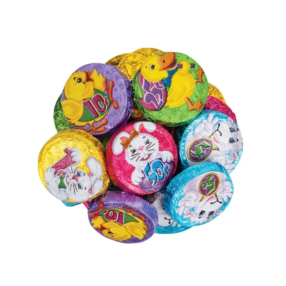 Palmer Bunny Munny Milk Chocolate Coins 12 lb Box | Candy