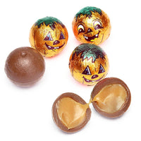 Palmer Caramel Filled Chocolate Pumpkins Candy: 4LB Bag - Candy Warehouse