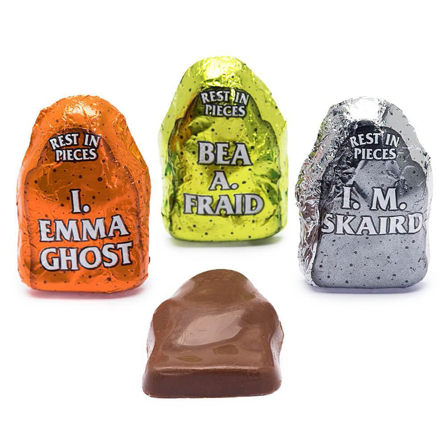Palmer Foil Wrapped Chocolate Gravestones Halloween Candy: 4LB Bag - Candy Warehouse