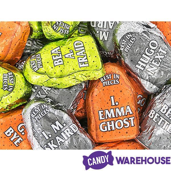 Palmer Foil Wrapped Chocolate Gravestones Halloween Candy: 4LB Bag - Candy Warehouse
