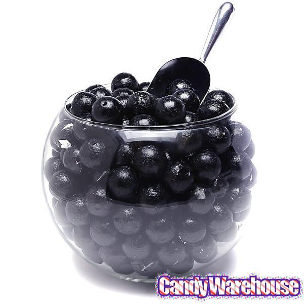 Palmer Foiled Caramel Filled Chocolate Candy Balls - Black: 5LB Bag - Candy Warehouse