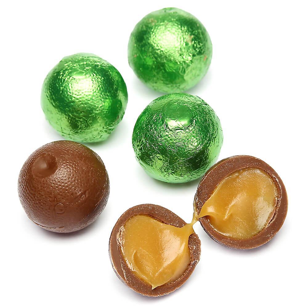 Palmer Foiled Caramel Filled Chocolate Candy Balls - Kiwi Green: 5LB ...