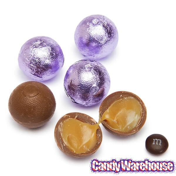 Palmer Foiled Caramel Filled Chocolate Candy Balls - Lavender: 5LB Bag - Candy Warehouse