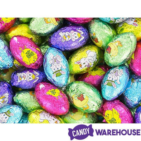 Palmer Foiled Chocolate Easter Eggs Candy: 5LB Bag - Candy Warehouse