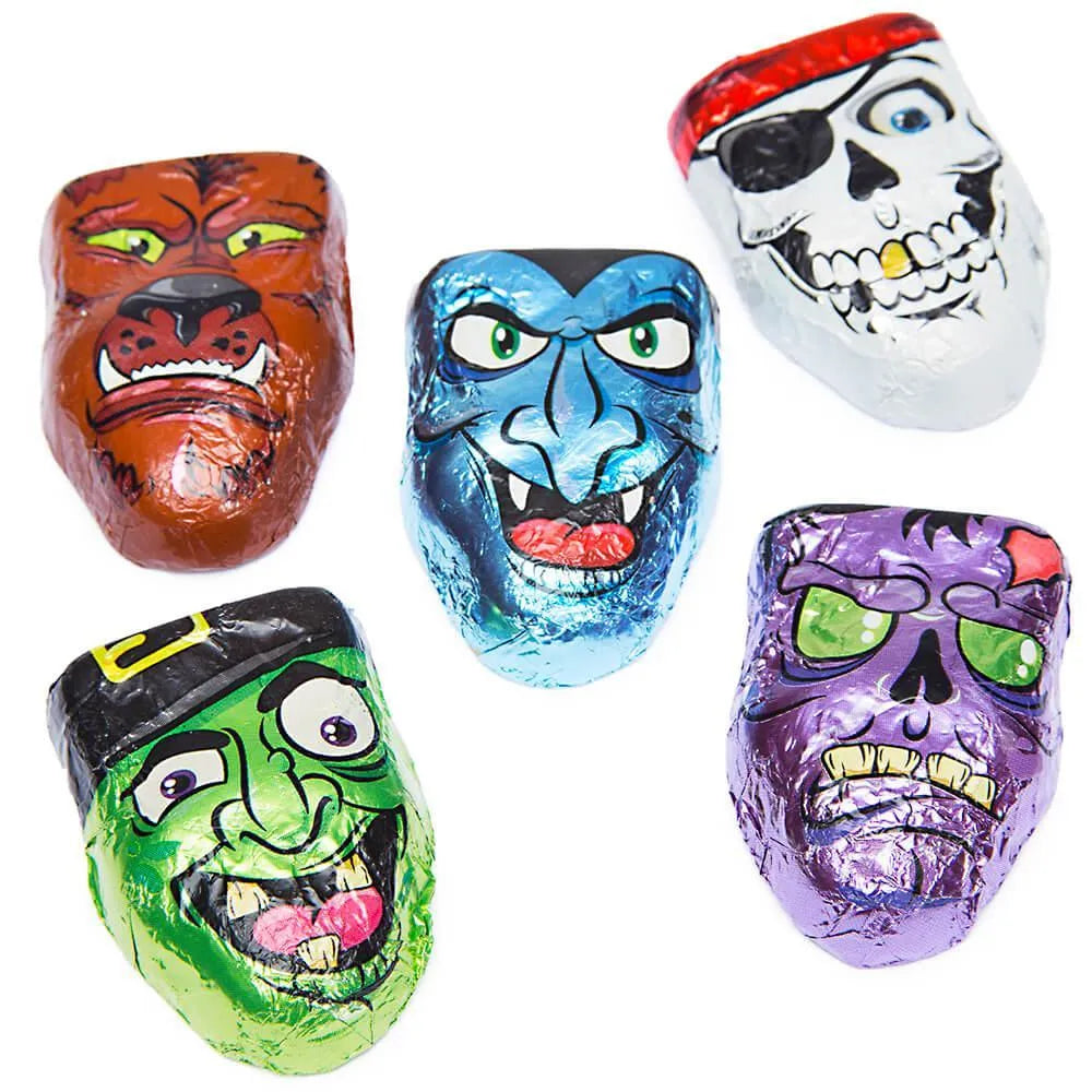 Palmer Foiled Chocolate Monster Heads: 12LB Bag – Candy Warehouse