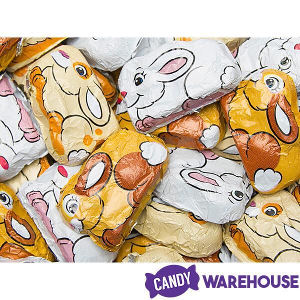 Palmer Hoppy Bunnies Foiled Milk Chocolate Easter Candy: 4LB Bag - Candy Warehouse