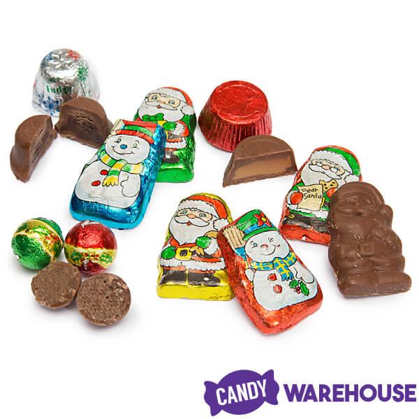 Palmer Santa's Merry Mix of Chocolate Candy: 2.75LB Bag - Candy Warehouse