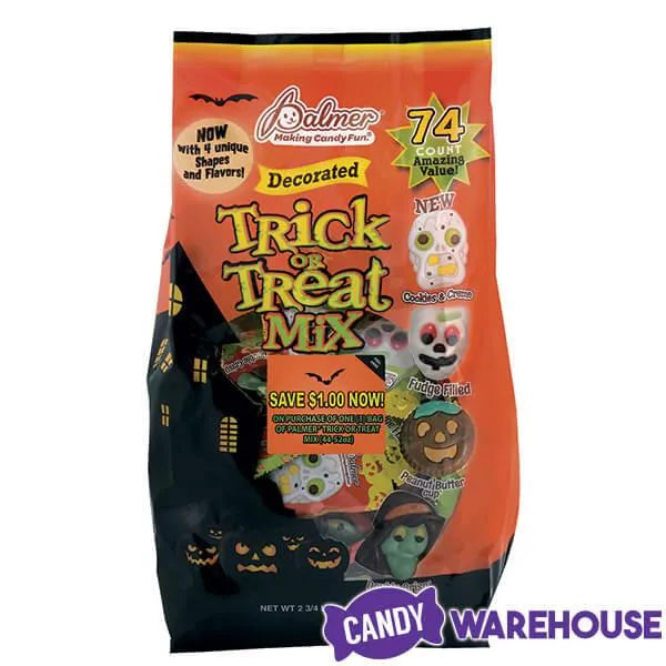 Palmer Trick or Treat Assorted Chocolate Halloween Candy Mix 74Piece Bag Candy Warehouse