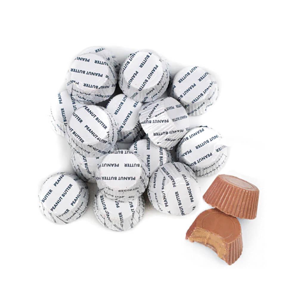 Palmer White Foiled Peanut Butter Cups: 4LB Bag - Candy Warehouse
