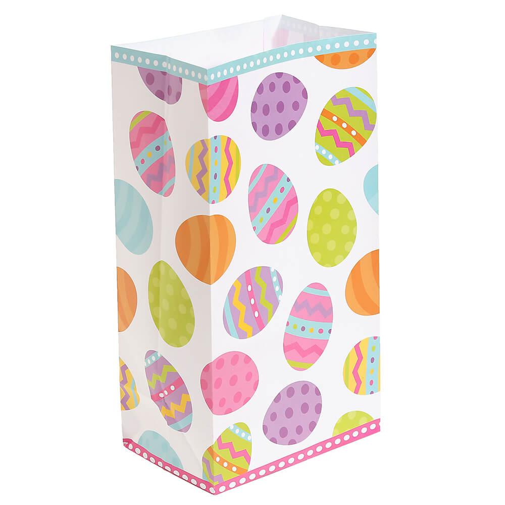 Paper Easter Egg Candy Treat Bags: 12-Piece Pack - Candy Warehouse