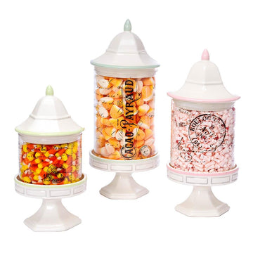 Patisserie Pedestal Candy Jars: Set of 3 - Candy Warehouse