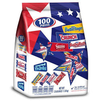 Patriotic Nestle Assorted Miniatures Candy Bars: 100-Piece Bag - Candy Warehouse