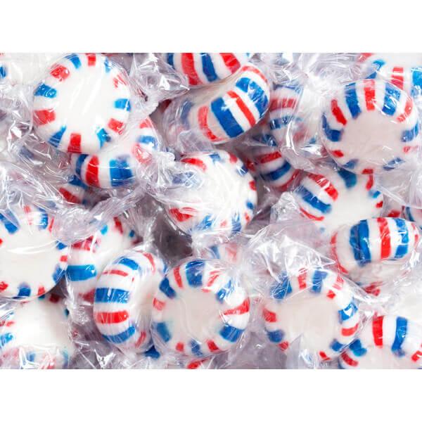 Patriotic USA Peppermint Starlight Mints Candy: 5LB Bag - Candy Warehouse