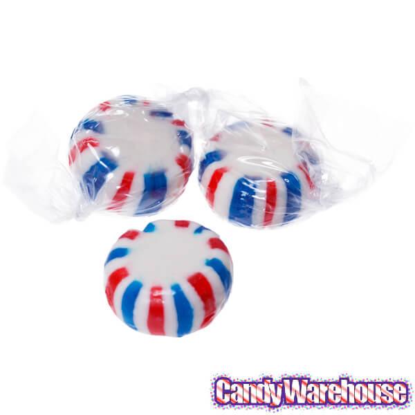 Patriotic USA Peppermint Starlight Mints Candy: 5LB Bag - Candy Warehouse