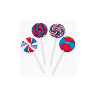 Patriotic USA Swirl Pops: 12-Piece Box - Candy Warehouse