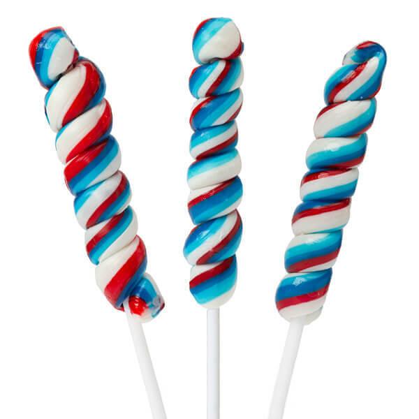 Patriotic USA Twist Pops: 24-Piece Box - Candy Warehouse