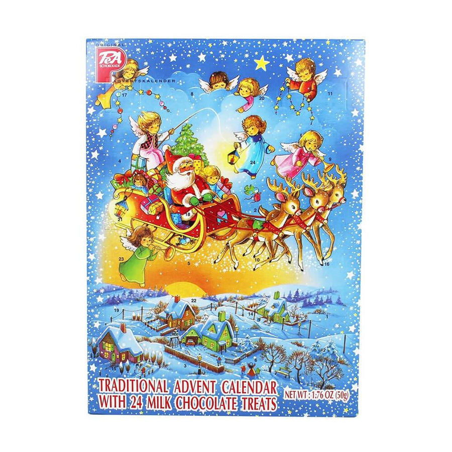 PeA Schokolade Santa's Sleigh Christmas Chocolate Calendar - Candy Warehouse