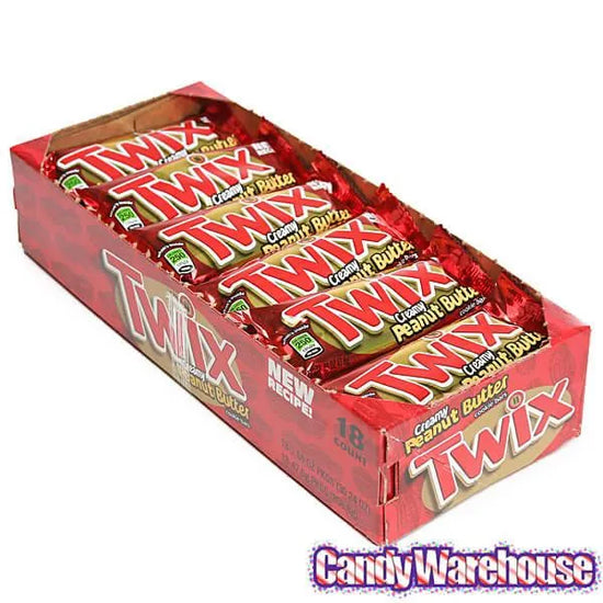 Peanut Butter Twix Candy Bars 18Piece Box Candy Warehouse