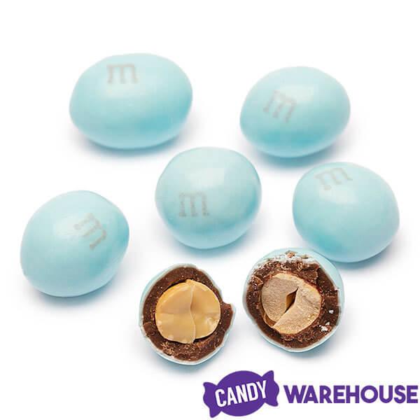 Peanut M&M's Milk Chocolate Candy - Light Blue: 10-Ounce Bag - Candy Warehouse