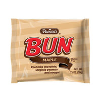 Pearson's Bun Bars - Maple & Roasted Peanuts: 24-Piece Box - Candy Warehouse