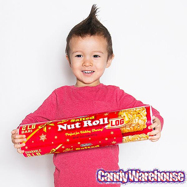 Pearson's Salted Nut Roll 2-Pound Candy Log - Candy Warehouse
