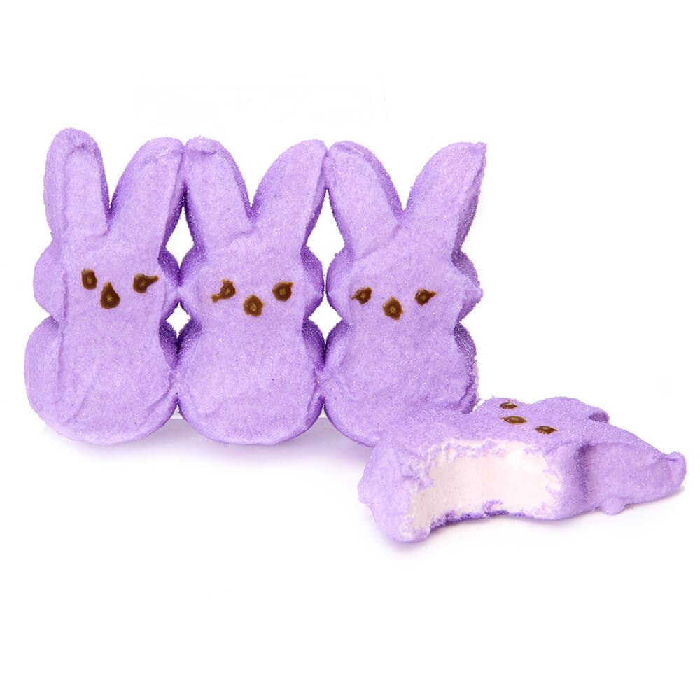 Peeps Marshmallow Candy Bunnies - Lavender: 8-Piece Pack - Candy Warehouse