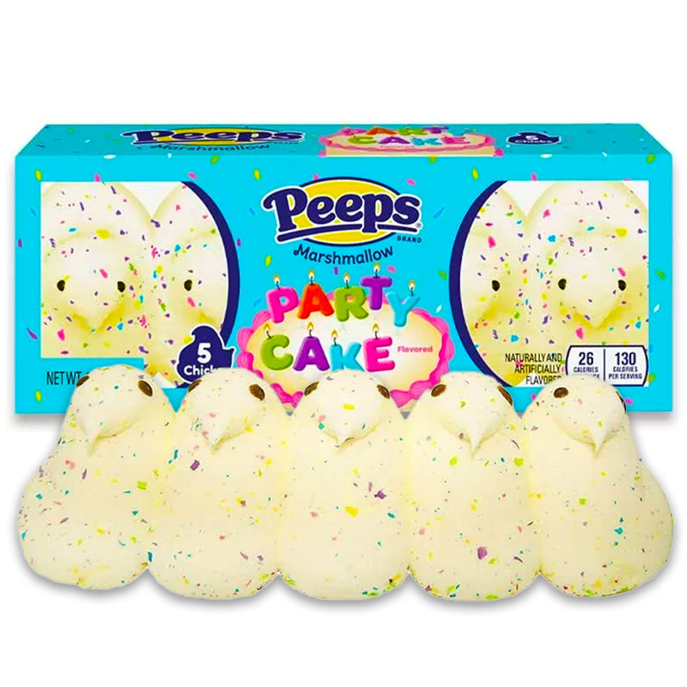 Peeps Marshmallow Chicks Candy - Party Cake: 5-Piece Pack