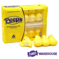 Peeps Marshmallow Chicks Candy - Yellow: 10-Piece Pack - Candy Warehouse