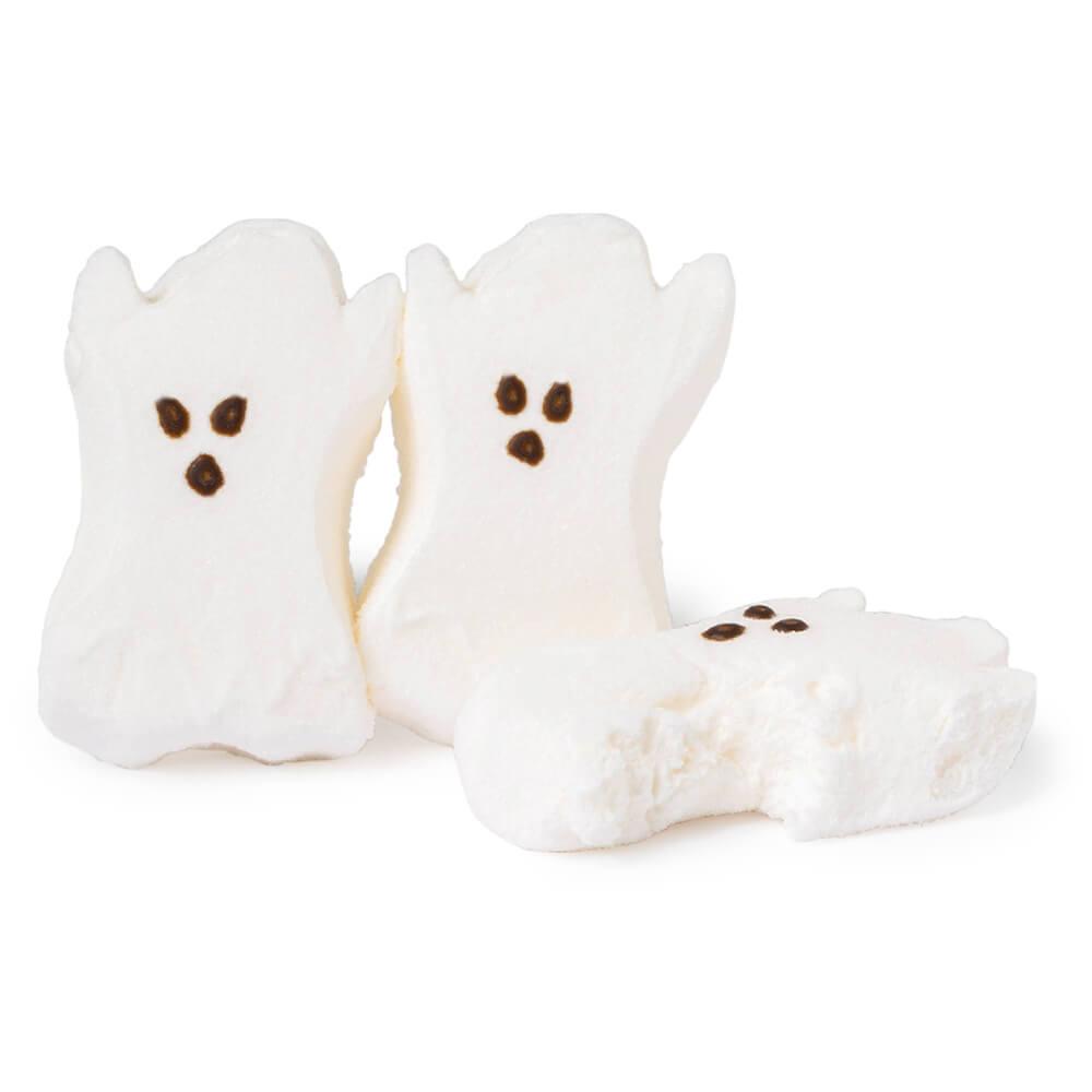 Peeps Marshmallow Halloween Candy Packs - Ghosts: 12-Piece Case - Candy Warehouse