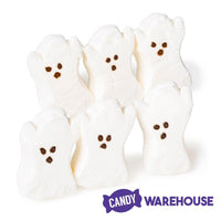 Peeps Marshmallow Halloween Candy Packs - Ghosts: 12-Piece Case - Candy Warehouse