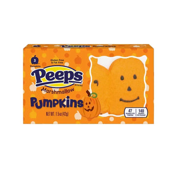 Peeps Marshmallow Halloween Candy Packs - Pumpkins: 3-Piece Pack