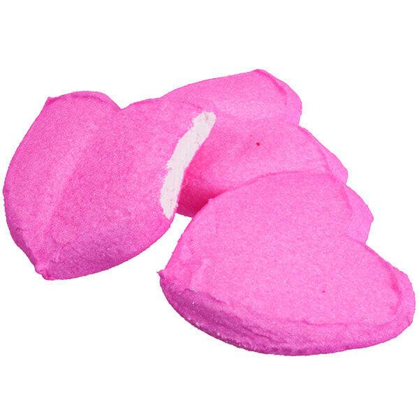 Peeps Pink Marshmallow Hearts Candy Packs: 24-Piece Case - Candy Warehouse