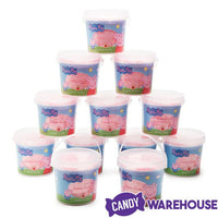 Peppa Pig Pink Cotton Candy Tubs: 12-Piece Case - Candy Warehouse