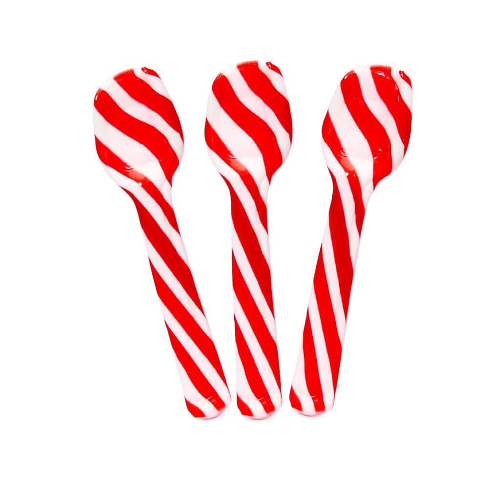 Peppermint Hard Candy Spoons: 5-Piece Box - Candy Warehouse