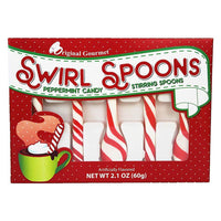 Peppermint Hard Candy Spoons: 5-Piece Box - Candy Warehouse