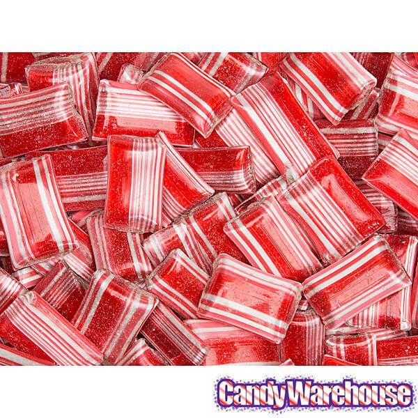 Peppermint Snaps Hard Candy with Chocolate Filling: 5-Ounce Bag - Candy Warehouse