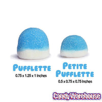 Petite Pufflettes Gummy Bites - Blue Raspberry: 16-Ounce Bag - Candy Warehouse
